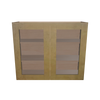 Modernform Cabinet Natural Shaker 36" W X 30" H X 12" D Double Glass Door Wall Cabinet