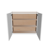 Modernform Cabinet White Shaker 36" W X 30" H X 12" D Double Door Wall Cabinet
