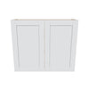 J&K White Shaker S8 Double Door Wall Cabinet - 36" W x 30" H