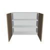 Modernform Cabinet Walnut 36" W X 30" H X 12" D Double Door Wall Cabinet