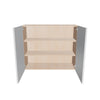 Modernform Cabinet Gloss White 36" W X 30" H X 12" D Double Door Wall Cabinet