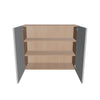 Modernform Cabinet Matte White 36" W X 30" H X 12" D Double Door Wall Cabinet