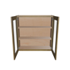 Modernform Cabinet Natural Shaker 36" W X 36" H X 12" D Double Glass Door Wall Cabinet