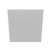 Modernform Cabinet Matte White 36" W X 36" H X 12" D Double Door Wall Cabinet