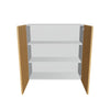 Modernform Cabinet Natural Oak 36" W X 36" H X 12" D Double Door Wall Cabinet