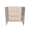 Modernform Cabinet Gloss White 36" W X 36" H X 12" D Double Door Wall Cabinet