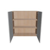Modernform Cabinet Matte White 36" W X 36" H X 12" D Double Door Wall Cabinet