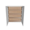 Modernform Cabinet White Shaker 36" W X 42" H X 12" D Double Door Wall Cabinet