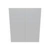 Modernform Cabinet Matte White 36" W X 42" H X 12" D Double Door Wall Cabinet