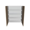Modernform Cabinet Walnut 36" W X 42" H X 12" D Double Door Wall Cabinet