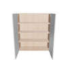 Modernform Cabinet Gloss White 36" W X 42" H X 12" D Double Door Wall Cabinet