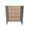 Modernform Cabinet Matte White 36" W X 42" H X 12" D Double Door Wall Cabinet