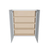 J&K White Shaker S8 Double Door Wall Cabinet - 36" W x 42" H
