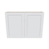 J&K White Shaker S8 Double Door Wall Cabinet - 42" W x 30" H