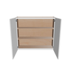 Modernform Cabinet White Shaker 42" W X 36" H X 12" D Double Door Wall Cabinet