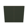 Modernform Cabinet Slim Sage Green 42" W X 36" H X 12" D Double Door Wall Cabinet