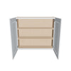 J&K White Shaker S8 Double Door Wall Cabinet - 42" W x 36" H