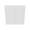 Modernform Cabinet White Shaker 42" W X 42" H X 12" D Double Door Wall Cabinet