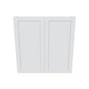 J&K White Shaker S8 Double Door Wall Cabinet - 42" W x 42" H