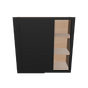 Modernform Cabinet Onyx Black Shaker 30" W X 30" H X 12" D Single Door Blind Corner Wall Cabinet