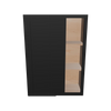 Modernform Cabinet Onyx Black Shaker 30" W X 42" H X 12" D Single Door Blind Corner Wall Cabinet