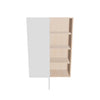 Modernform Cabinet Gloss White 30" W X 42" H X 12" D Single Door Blind Corner Wall Cabinet