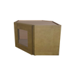 Modernform Cabinet Natural Shaker 24" W X 15" H X 12" D Diagonal Corner Glass Door Wall Cabinet