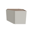 Modernform Cabinet Slim Dove White 24" W X 15" H X 12" D Diagonal Corner Wall Cabinet