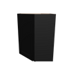 Modernform Cabinet Onyx Black Shaker 24" W X 30" H X 12" D Wall Diagonal Corner Cabinet