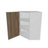 Modernform Cabinet Walnut 24" W X 30" H X 12" D Wall Diagonal Corner Cabinet