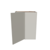 Modernform Cabinet Slim Dove White 24" W X 30" H X 12" D Wall Diagonal Corner Cabinet