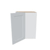 J&K White Shaker S8 Wall Diagonal Cabinet - 24" W x 30" H