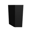 Modernform Cabinet Onyx Black Shaker 24" W X 36" H X 12" D Wall Diagonal Corner Cabinet