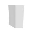 Modernform Cabinet White Shaker 24" W X 36" H X 12" D Wall Diagonal Corner Cabinet