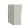Modernform Cabinet Slim Dove White 24" W X 36" H X 12" D Wall Diagonal Corner Cabinet