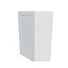 J&K White Shaker S8 Wall Diagonal Cabinet - 24" W x 36" H