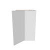 Modernform Cabinet White Shaker 24" W X 36" H X 12" D Wall Diagonal Corner Cabinet