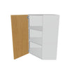 Modernform Cabinet Natural Oak 24" W X 36" H X 12" D Wall Diagonal Corner Cabinet