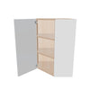 Modernform Cabinet Gloss White 24" W X 36" H X 12" D Wall Diagonal Corner Cabinet