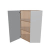Modernform Cabinet Matte White 24" W X 36" H X 12" D Wall Diagonal Corner Cabinet