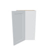 J&K White Shaker S8 Wall Diagonal Cabinet - 24" W x 36" H