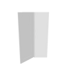Modernform Cabinet White Shaker 24" W X 42" H X 12" D Wall Diagonal Corner Cabinet