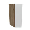 Modernform Cabinet Walnut 24" W X 42" H X 12" D Wall Diagonal Corner Cabinet