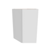 Modernform Cabinet White Shaker 27" W X 36" H X 15" D Wall Diagonal Corner Cabinet