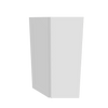 Modernform Cabinet White Shaker 27" W X 42" H X 15" D Wall Diagonal Corner Cabinet