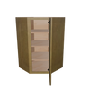 Modernform Cabinet Natural Shaker 27" W X 42" H X 15" D Wall Diagonal Corner Cabinet