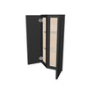 Modernform Cabinet Onyx Black Shaker 12" W X 30" H X 12" D Wall Corner End Cabinet