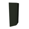 Modernform Cabinet Slim Sage Green 12" W X 30" H X 12" D Wall Corner End Cabinet