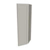 Modernform Cabinet Slim Dove White 12" W X 36" H X 12" D Wall Corner End Cabinet