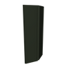 Modernform Cabinet Slim Sage Green 12" W X 36" H X 12" D Wall Corner End Cabinet